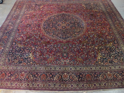 Fine-Old-Persian-Turk-Baff-Meshed-size-4-03m-x-3-90m