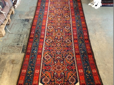 Old Persian Malayer runner size 5.05m x 1.04m