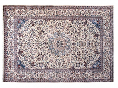 61559 Fine Persian Nain carpet size 4.14m x 3.07m