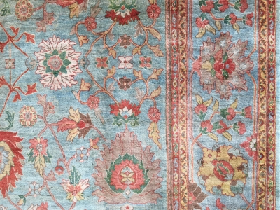 soft subtle colours on this Persian Mahal carpet