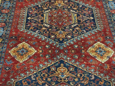 Afghan chob rang size 3.54m x 2.85m