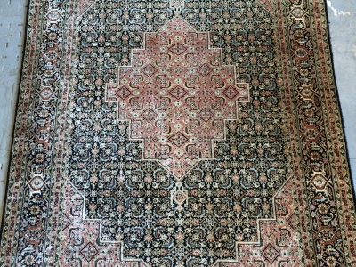 A fine old silk Kashmir rug size 1.89m x 1.24m